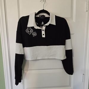 Iron Yokai Tengu Cropped Rugby Shirt